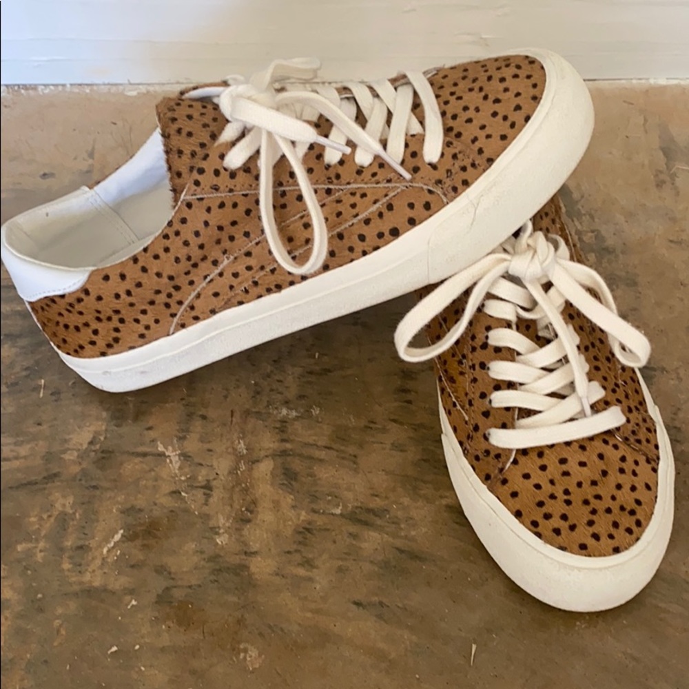 Madewell sidewalk spot dot cheetah sneaker